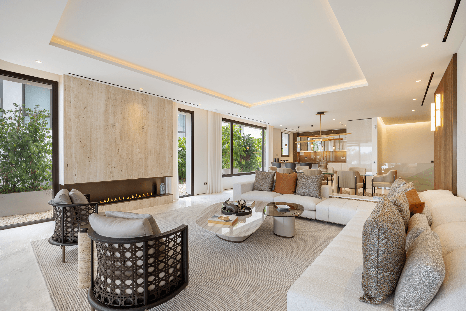 Duplex Ground Floor Apartment Featuring FENDI-Designed In Golden Mile.